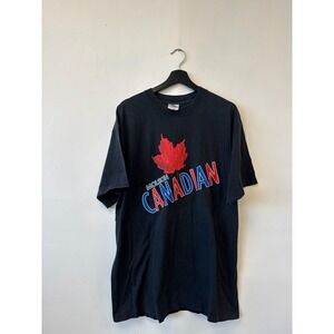 Vintage Molson Canadian Shirt‎ Mens XL Black Beer Graphic Promo Tee Y2K